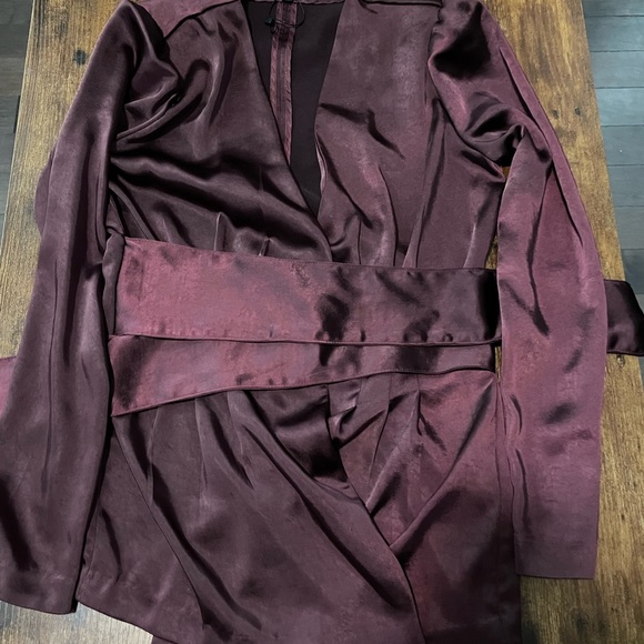 Purple Dynamite Satin Blazer - Picture 3 of 5